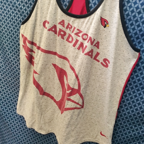 NFL Team Apparel - Women's red and grey Arizona Cardinals tank top. Size - XL - Picture 3 of 7
